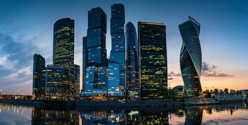 Картина на холсте Москва-Сити, арт hd2142401